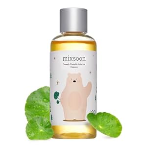 MIXSOON Soondy Centella Asiatica Essence – 100ml bottle with a soft minimalist design, featuring a gentle polar bear graphic