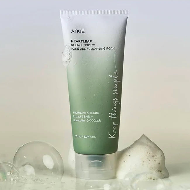 ANUA Double Cleansing Bundle – Heartleaf Pore Control Oil & Deep Cleansing Foam + FREE Mini Toner