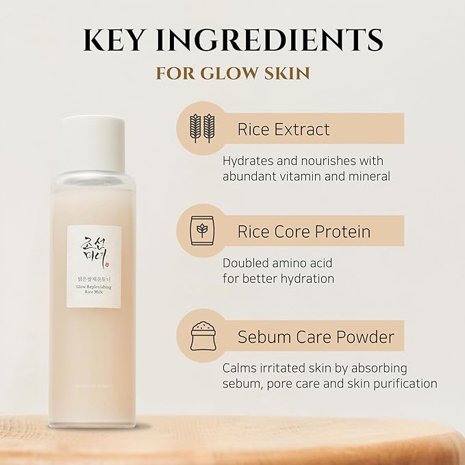 BEAUTY OF JOSEON Glow Replenishing Rice Milk – Hydrating & Sebum-Control Toner (150ml)