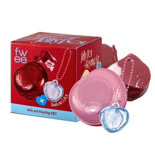 FWEE Glowy Jelly Pot and Keychain Set for glossy lips and cheeks