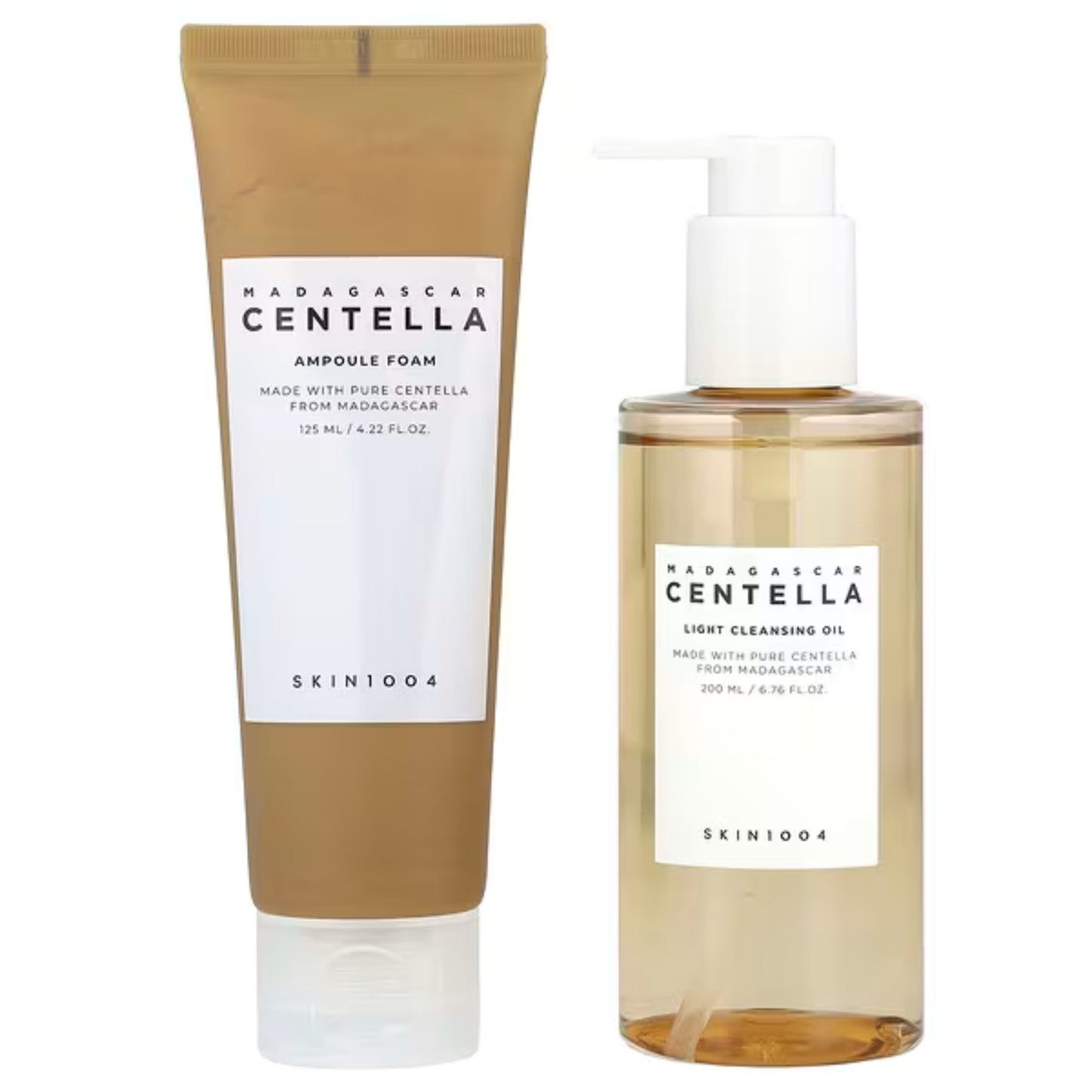 SKIN1004 Madagascar Centella Ampoule Foam 125ml + Light Cleansing Oil 200ml Set