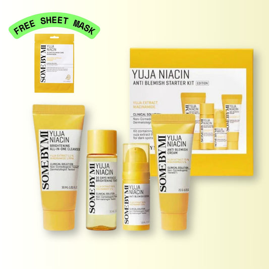 SOME BY MI Yuja Niacin Anti-Blemish Starter Kit – 4-Step Travel Set