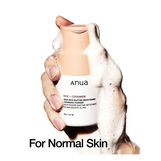 ANUA Rice Enzyme Brightening Cleansing Powder – 40g bottle of dual-use brightening exfoliant and daily cleanser.