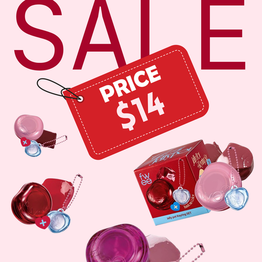 FWEE Jelly Pot Keyring Set on Sale – assorted lip balms with collectible packaging, now $14