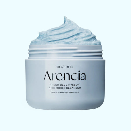 ARENCIA Blue Hyssop Rice Mochi Cleanser (120 g)