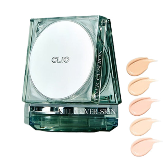 CLIO Kill Cover Skin Fixer Cushion SPF50+ PA+++ compact front view – Korean cushion foundation