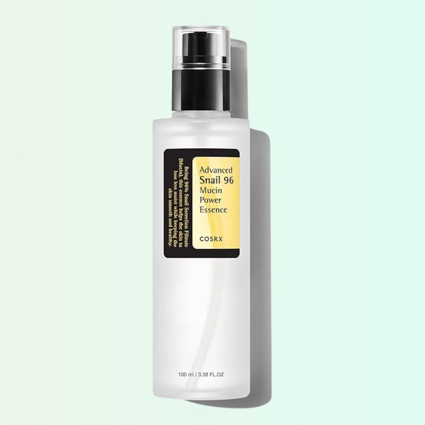 COSRX Advanced Snail 96 Mucin Power Essence — hydrating and repairing essence with 96% snail mucin, 100ml