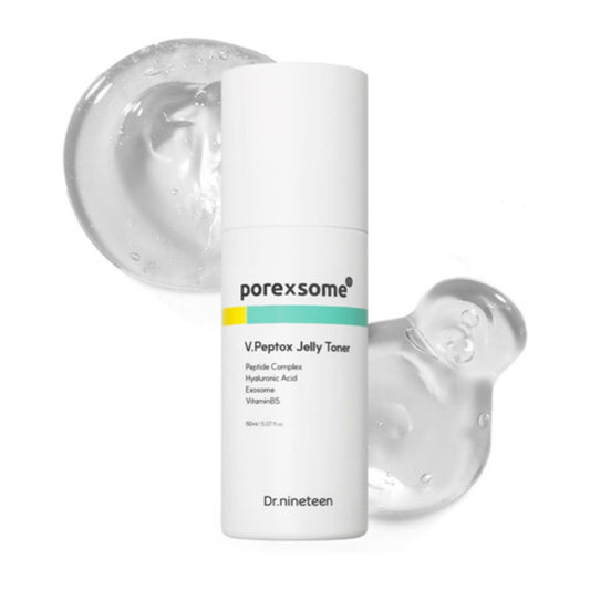 DR.NINETEEN PoreXsome V.Peptox Jelly Toner 150ml with Peptides, Niacinamide, and Pore Care Complex