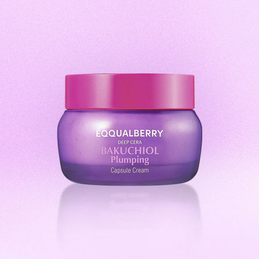 eqqualberry bakuchiol plumping capsule cream 50 g – bakuchiol niacinamide capsule cream for firming and hydration