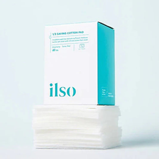 ILSO 1/3 Saving Cotton Pads 160pcs K-Beauty Toner and Essence Skincare Pads