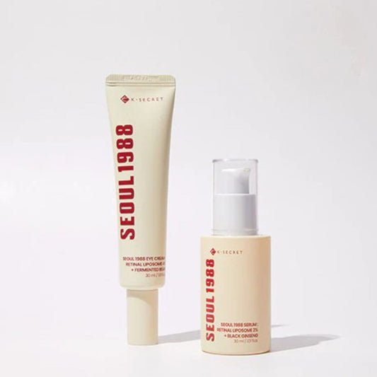 K-SECRET SEOUL 1988 Anti-Aging Duo with Retinal Eye Cream and Retinal Serum 30ml for wrinkle care and elasticity