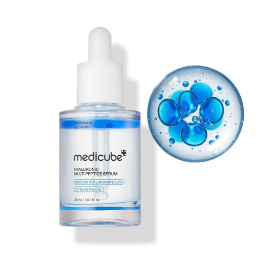 MEDICUBE Hyaluronic Multi Peptide Serum 30ml with 8 Types of Hyaluronic Acid and Peptides