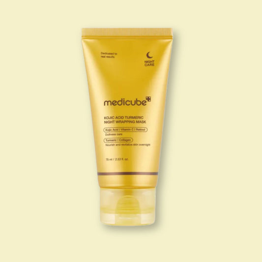 MEDICUBE Kojic Acid Turmeric Night Wrapping Mask 75ml – Brightening Overnight Peel Mask