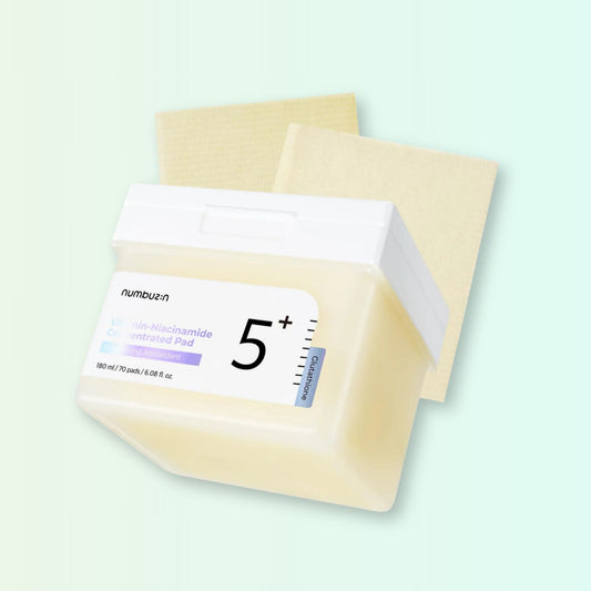 Numbuzin No.5 Vitamin Niacinamide Concentrated Pad — brightening antioxidant toner pads with 70 pads per container