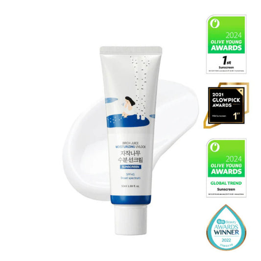 ROUND LAB Birch Moisturizing Sunscreen SPF 45+ – Hydrating UV Protection