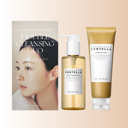 SKIN1004 Madagascar Centella Cleansing Set – Ampoule Foam + Light Cleansing Oil