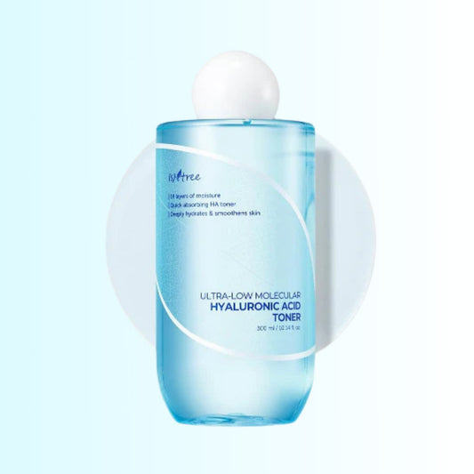 ISNTREE Hyaluronic Acid Toner 300ml – Ultra-Low Molecular Weight Hydration