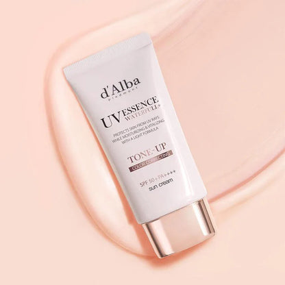 D'ALBA UV Essence Waterfull+ Sunscreen – Tone-Up Sun Cream – Broad Spectrum SPF50+ PA++++ (50ml)