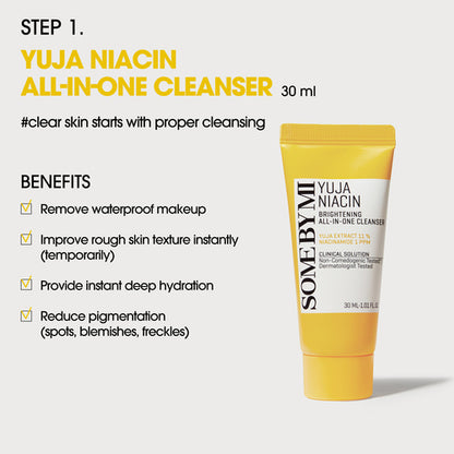 SOME BY MI Yuja Niacin Anti‑Blemish Starter Kit (4‑Piece)