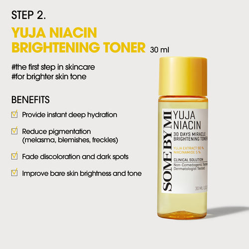 SOME BY MI Yuja Niacin Anti‑Blemish Starter Kit (4‑Piece)