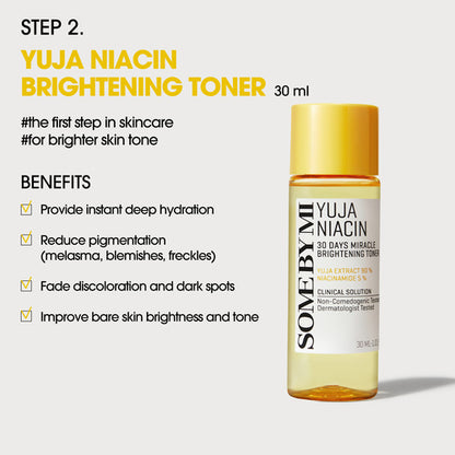 SOME BY MI Yuja Niacin Anti‑Blemish Starter Kit (4‑Piece)
