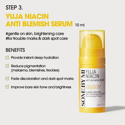 SOME BY MI Yuja Niacin Anti‑Blemish Starter Kit (4‑Piece)