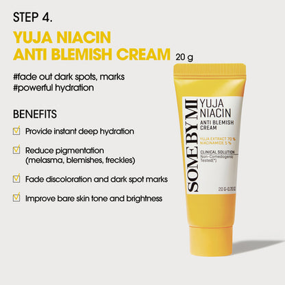 SOME BY MI Yuja Niacin Anti‑Blemish Starter Kit (4‑Piece)