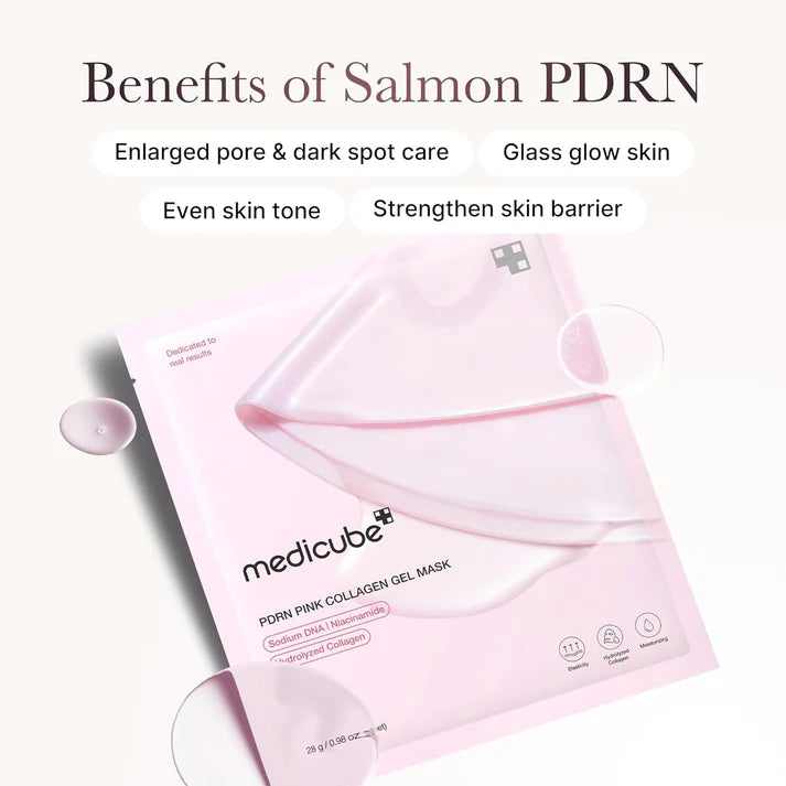 MEDICUBE PDRN Pink Collagen Gel Mask – 4 ea (28g each)