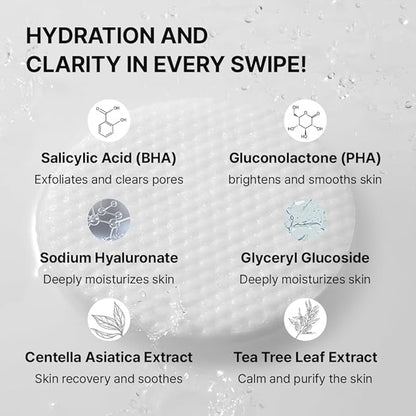 NEEDLY Daily Toner Pad (60 Pads) – Exfoliating & Hydrating Toner Pads