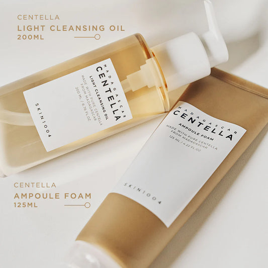 SKIN1004 Madagascar Centella Ampoule Foam 125ml + Light Cleansing Oil 200ml Set