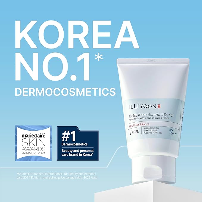 ILLIYOON Ceramide Ato Concentrate Cream – Deep Hydration & Skin Barrier Support Moisturizer (200ml)