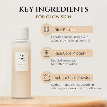 BEAUTY OF JOSEON Glow Replenishing Rice Milk – Hydrating & Sebum-Control Toner (150ml)
