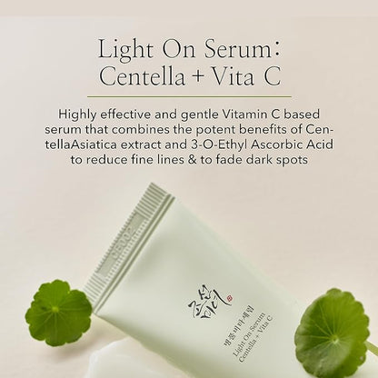 BEAUTY OF JOSEON Light On Serum – Centella + Vitamin C Brightening & Soothing Serum (30ml)