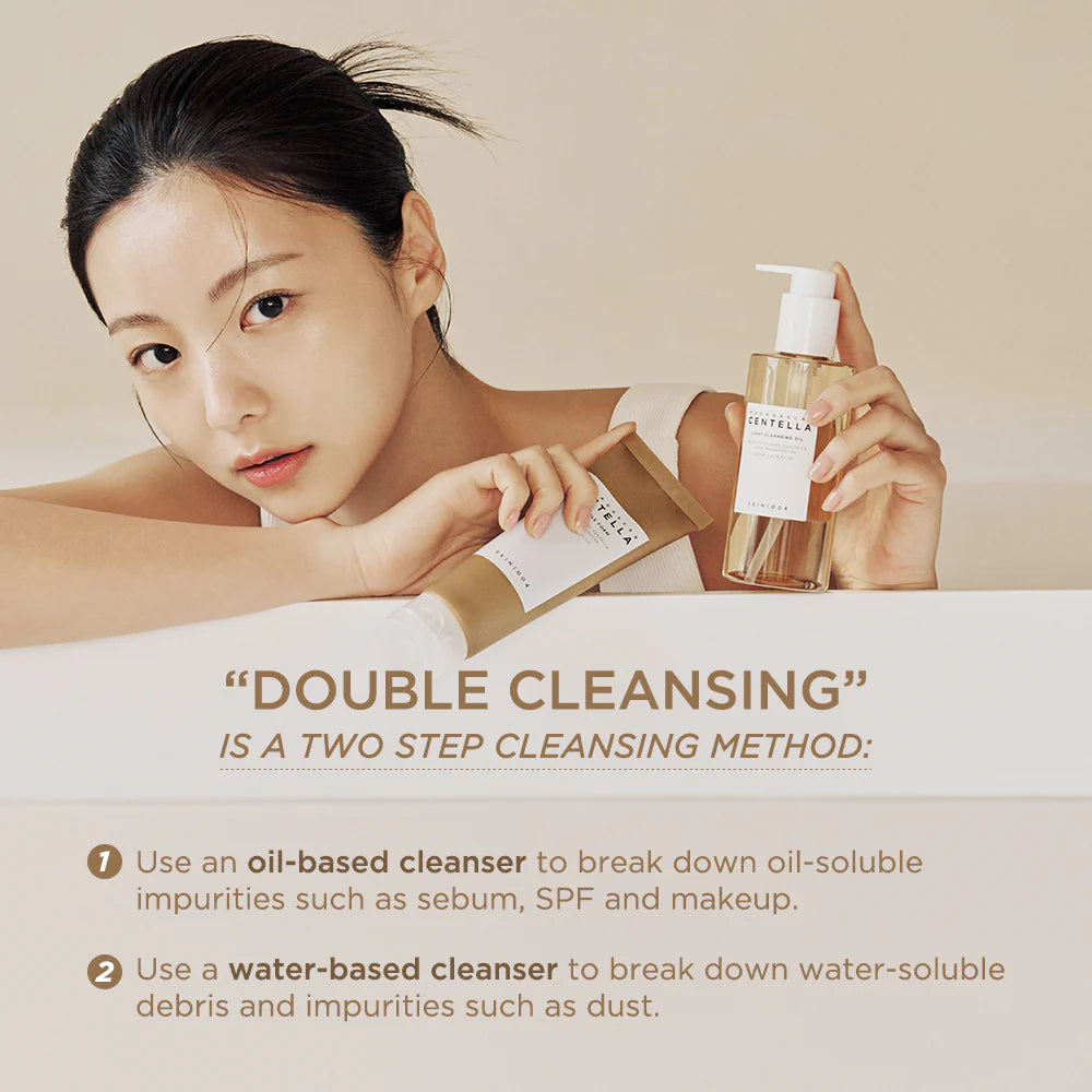 SKIN1004 Madagascar Centella Ampoule Foam 125ml + Light Cleansing Oil 200ml Set