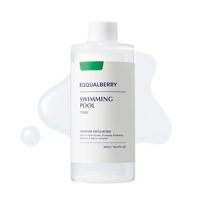 Equalberry Swimming Pool toner bottle on a white background