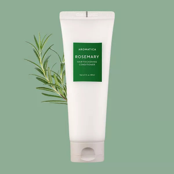 AROMATICA Rosemary Hair Thickening Conditioner 180 ml – rosemary and biotin conditioner for thickening and nourishing hair