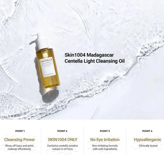 SKIN1004 Madagascar Centella Ampoule Foam 125ml + Light Cleansing Oil 200ml Set