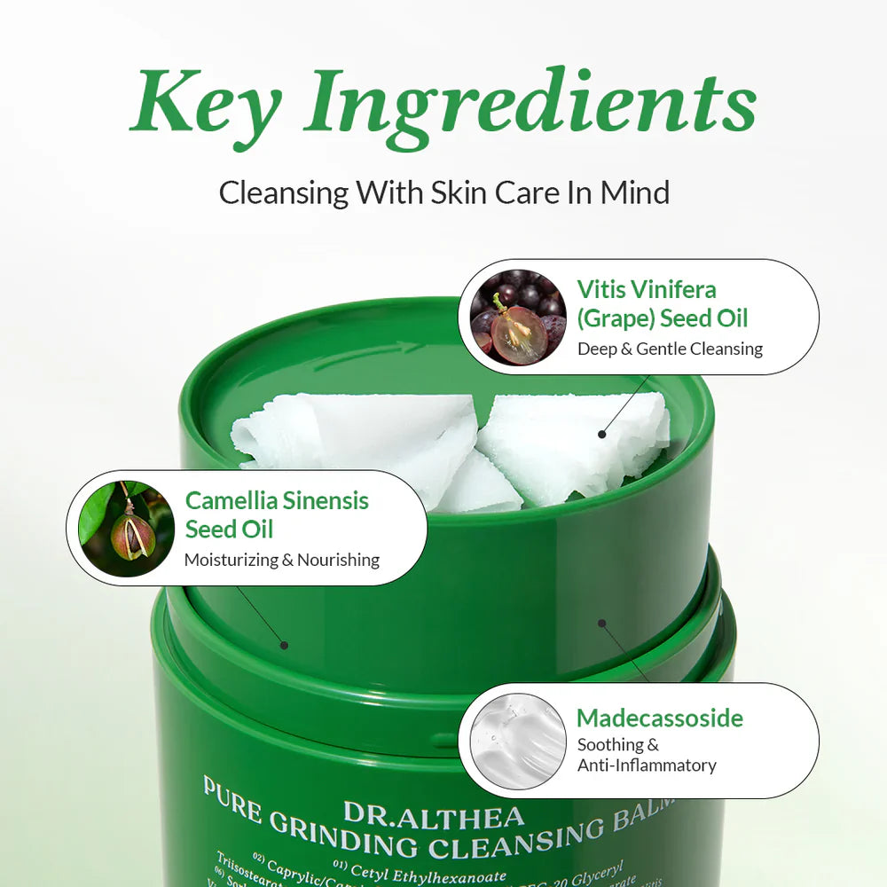 DR. ALTHEA Pure Grinding Cleansing Balm – Hygienic, Soothing Makeup Remover (50ml)