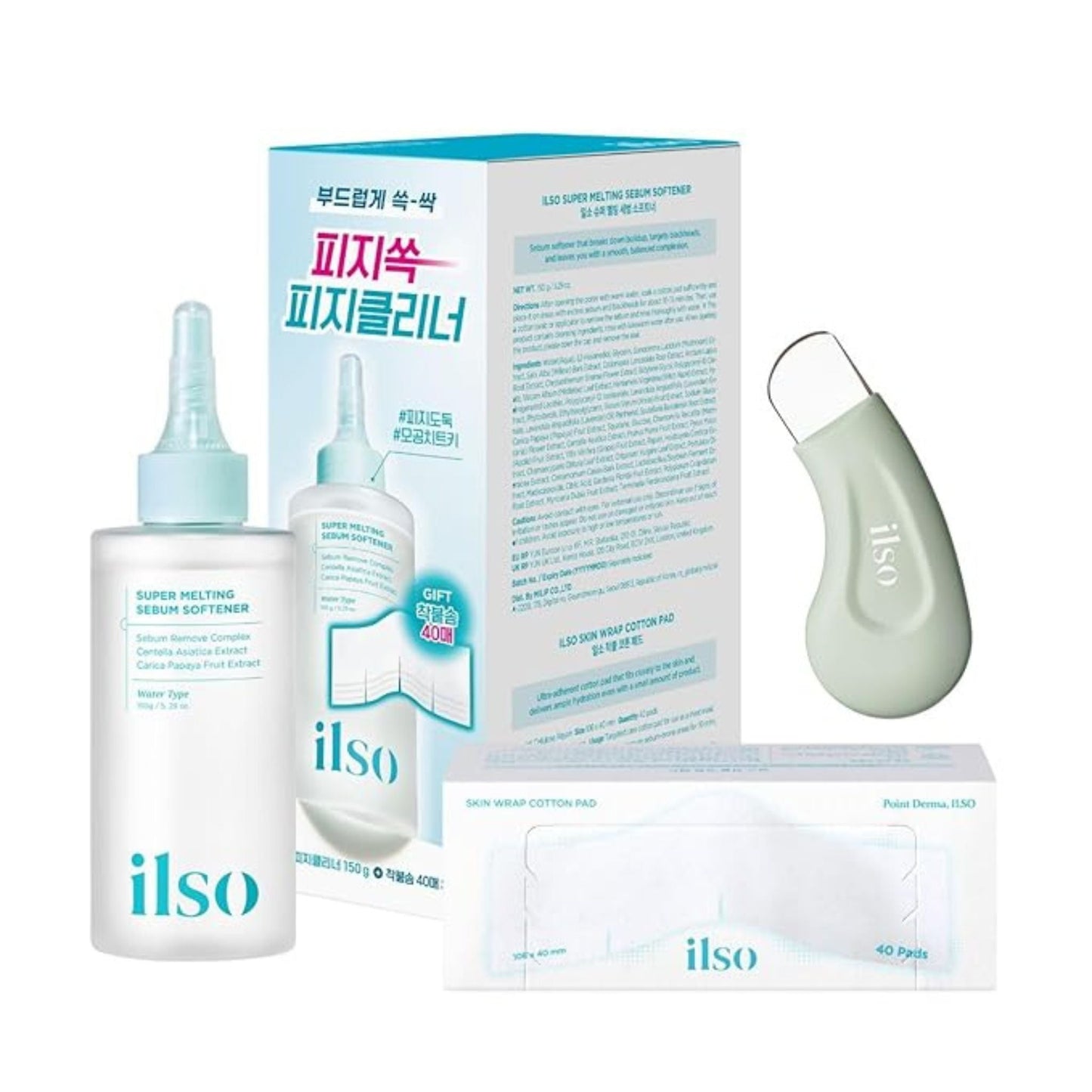 ILSO Super Melting Sebum Softener Special Set (Softener + Tool + Pads)