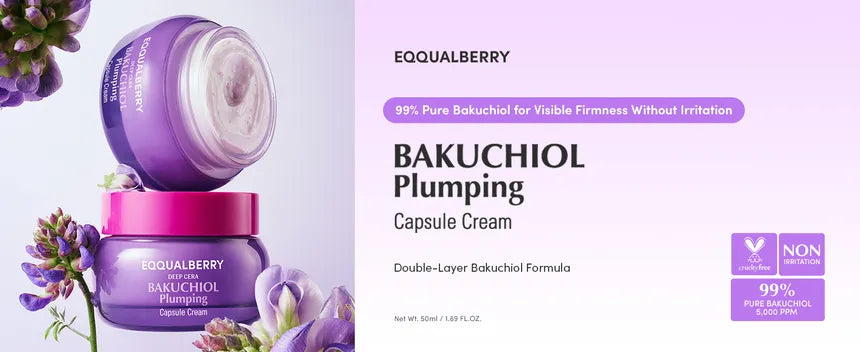 EQQUALBERRY Bakuchiol Plumping Capsule Cream (50 g)