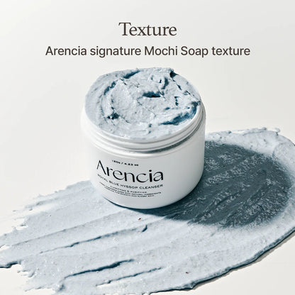 ARENCIA Blue Hyssop Rice Mochi Cleanser (120 g)