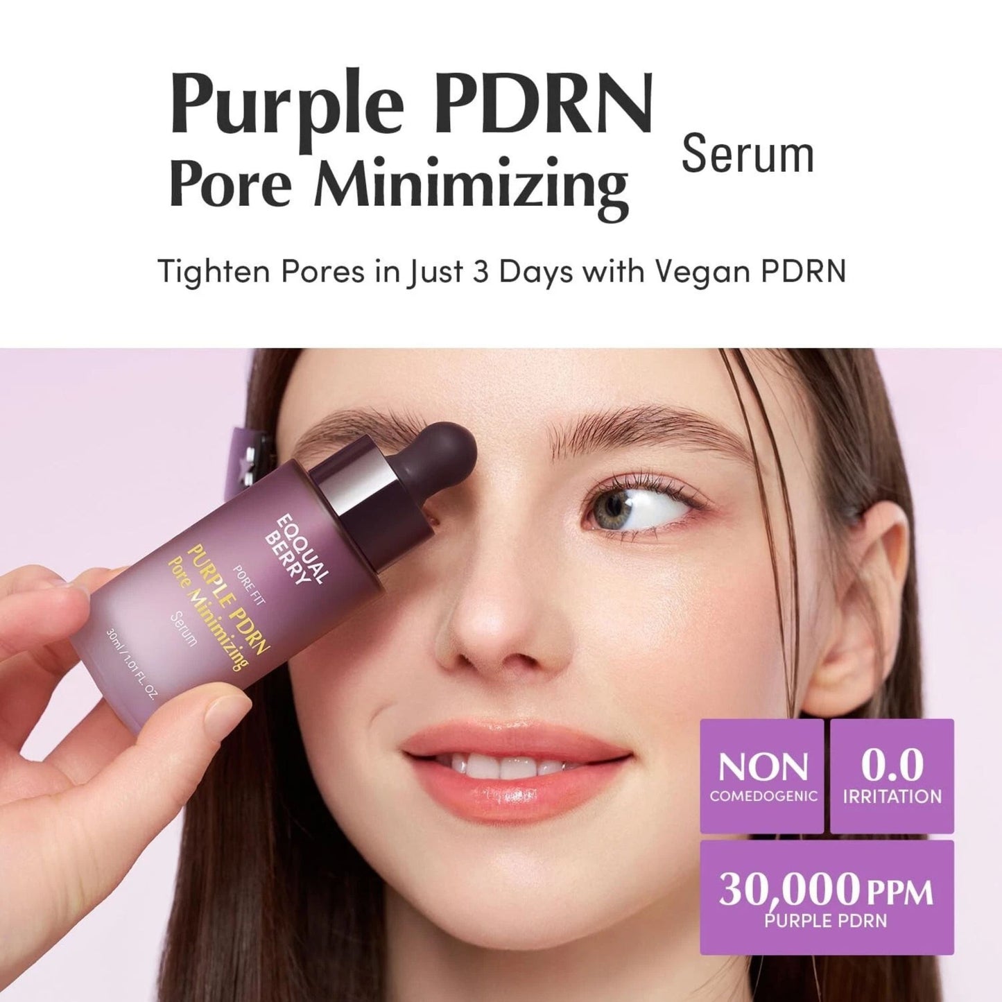 EQQUALBERRY Purple PDRN Pore Minimizing Serum – 30ml