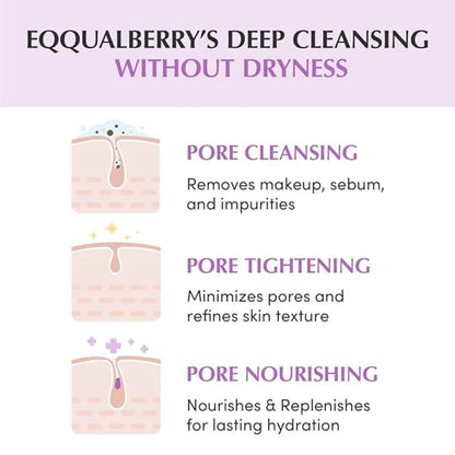EQQUALBERRY Purple Rice Pore Smoothing Cleansing Oil – 200ml