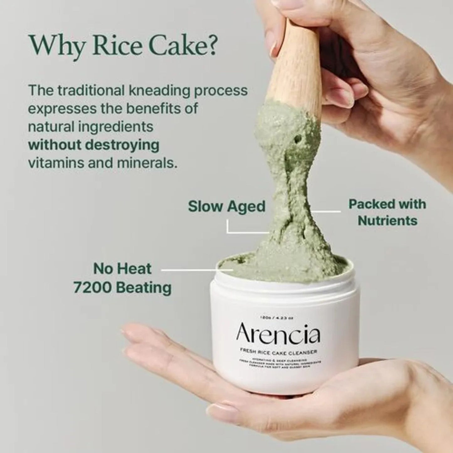 ARENCIA Fresh Green Rice Mochi Cleanser – 120g