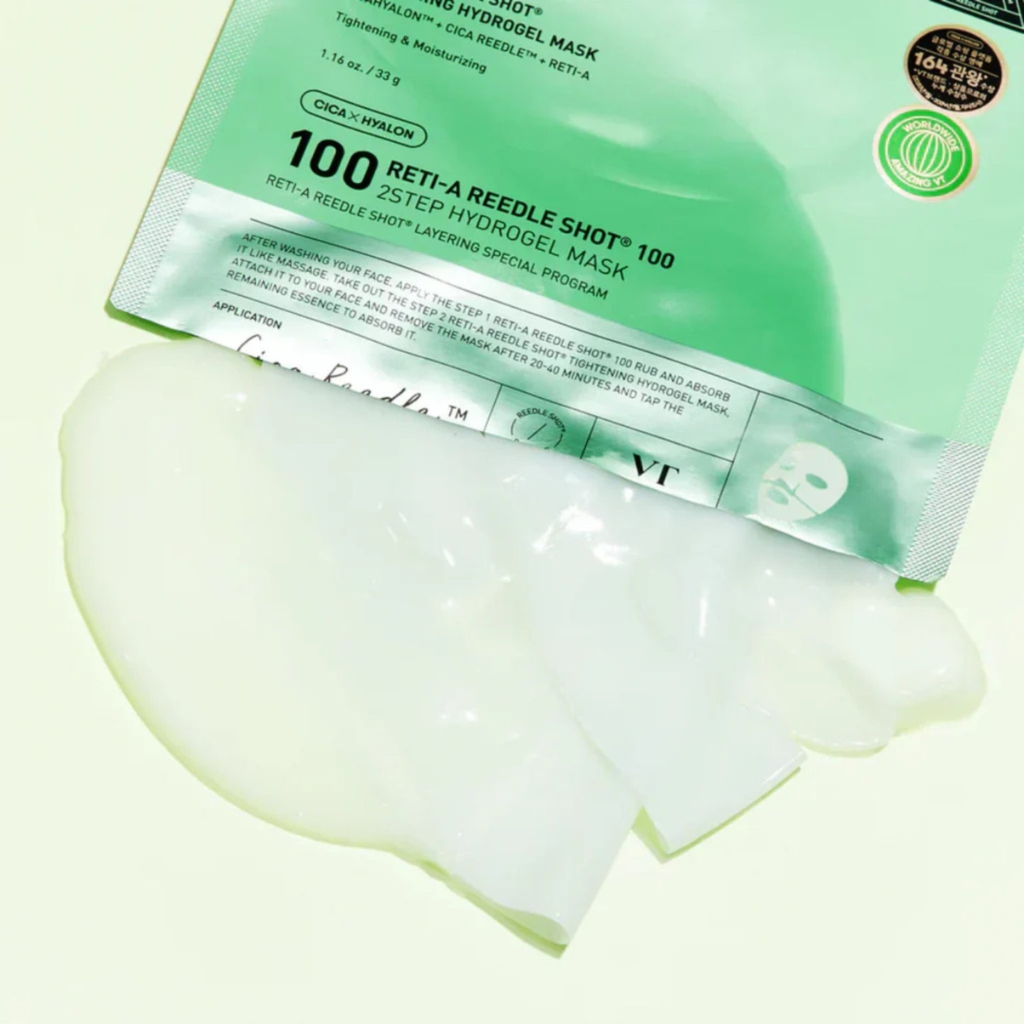 VT COSMETICS Reti-A Reedle Shot 100 2-Step Hydrogel Mask – 1EA