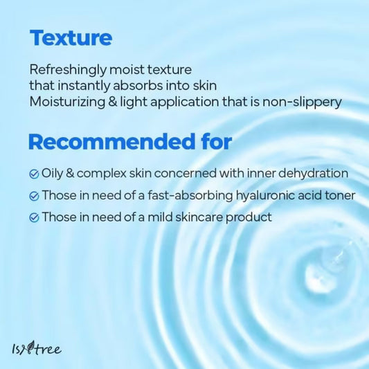 ISNTREE Ultra-Low Molecular Hyaluronic Acid Toner (300ml)