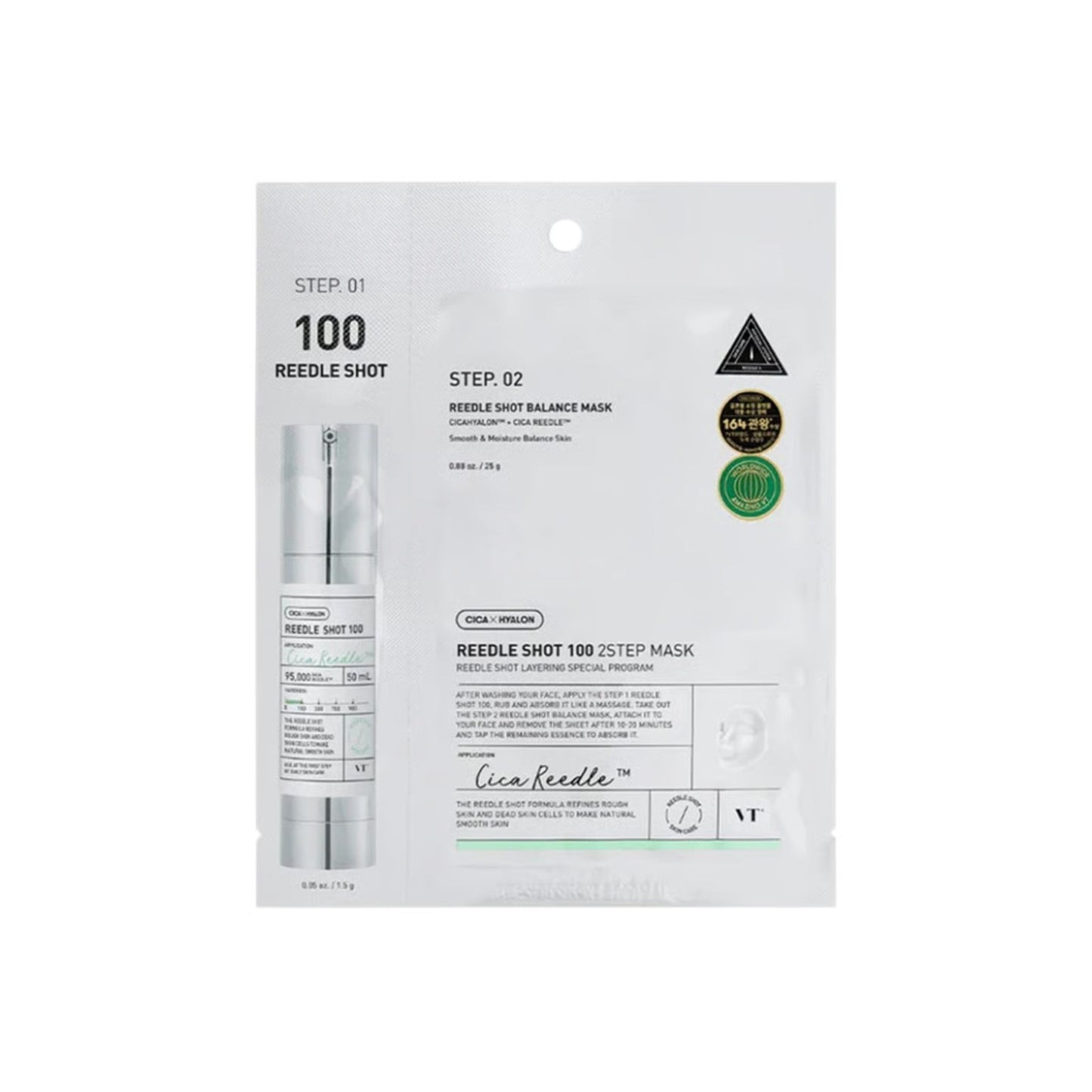 VT Reedle Shot 2-Step Mask – 5 Pack (100 / 300 / 700 / Collagen / Reti-A)