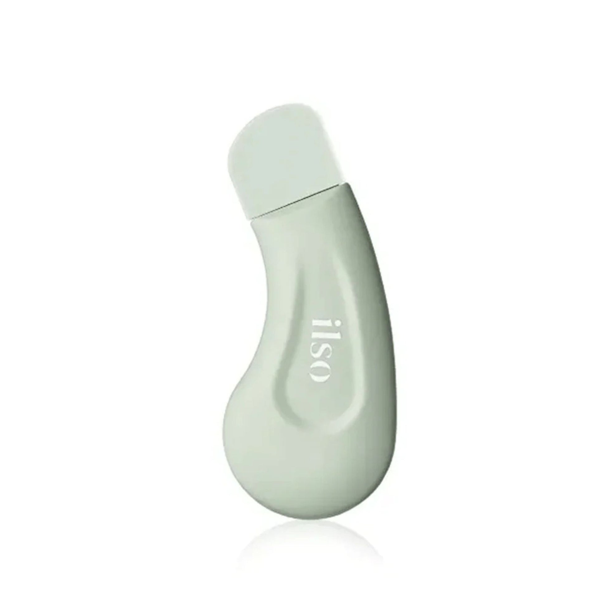 Light green skincare product with 'iliso' branding on a white background