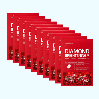 SOMEBYMI Diamond Brightening Calming Glow Luminous Ampoule Mask – 10 ea