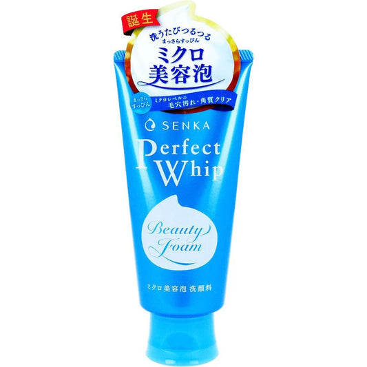 SHISEIDO Senka Perfect Whip Cleansing Foam (120g) – Gentle & Deep Pore Cleanser
